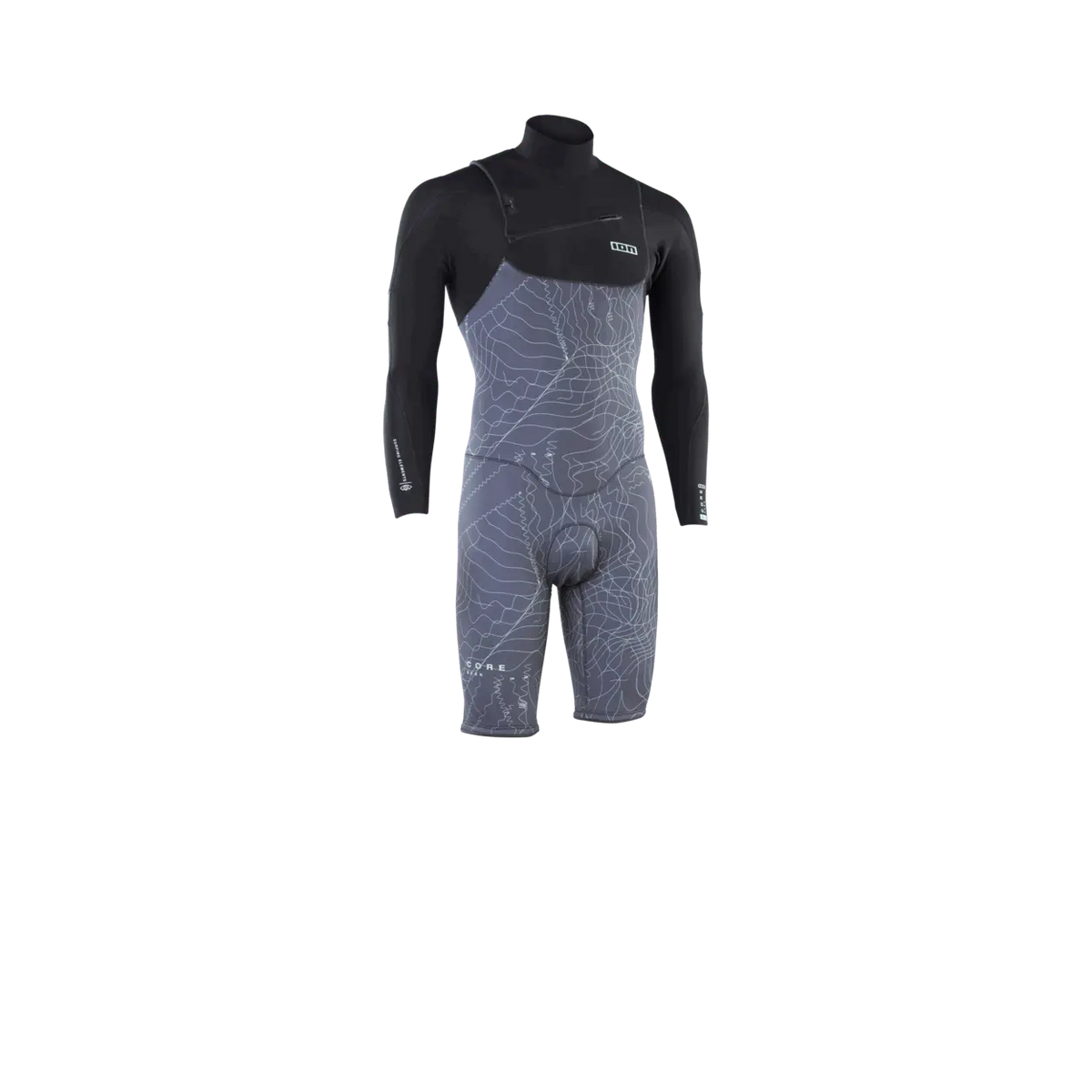 ION Seek Core 3/2 Shorty LS Front Zip Herren 2024/25  Wetsuits