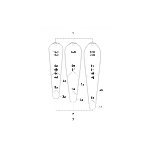 Duotone Double Pin.Lock oval (2pcs) (SS22-onw) 2024  Spareparts